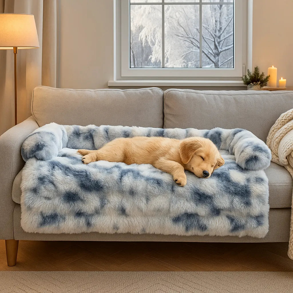 Plüsch Hundebett &amp; Hundedecke |  Waschbares sofabezug