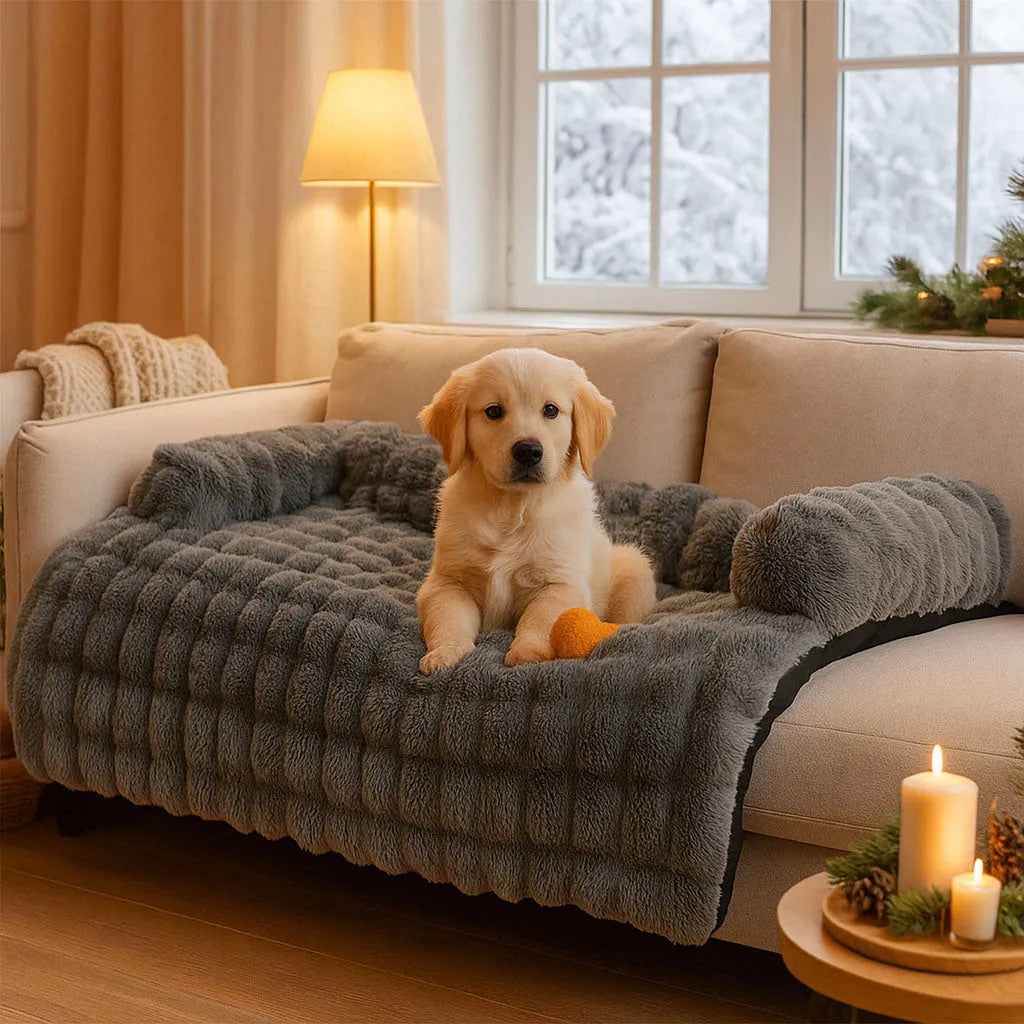 Plüsch Hundebett &amp; Hundedecke |  Waschbares sofabezug