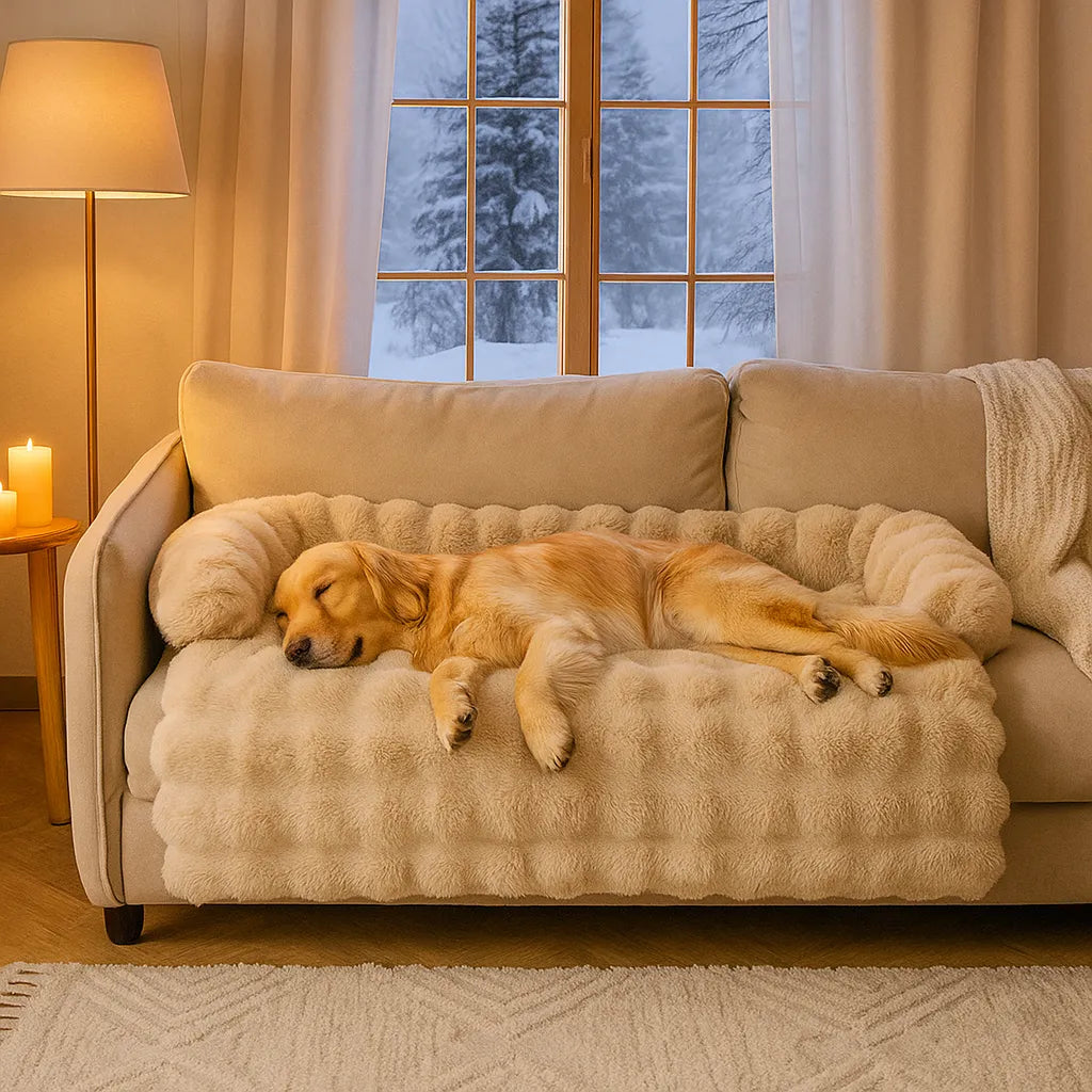 Plüsch Hundebett &amp; Hundedecke |  Waschbares sofabezug