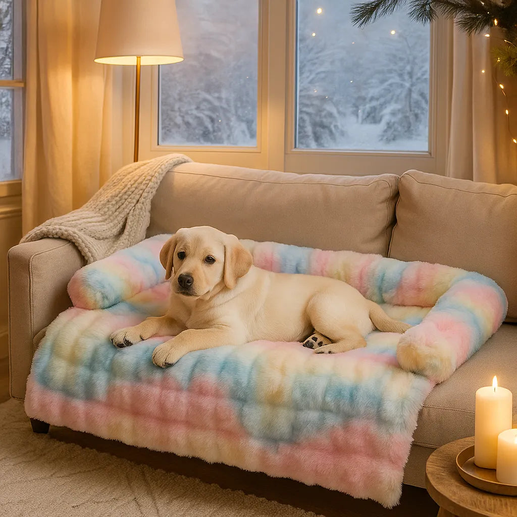 Plüsch Hundebett &amp; Hundedecke |  Waschbares sofabezug