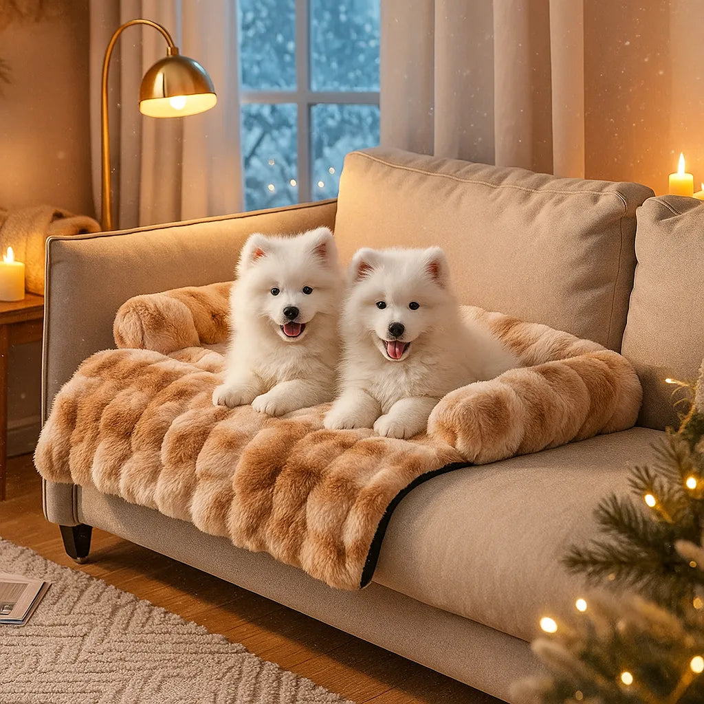 Plüsch Hundebett &amp; Hundedecke |  Waschbares sofabezug