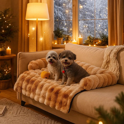 Plüsch Hundebett &amp; Hundedecke |  Waschbares sofabezug