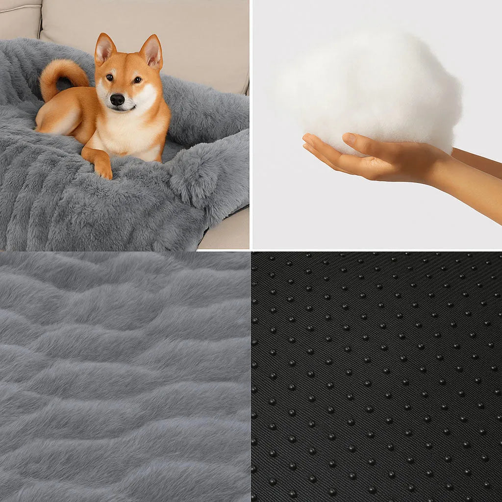 Plüsch Hundebett &amp; Hundedecke |  Waschbares sofabezug