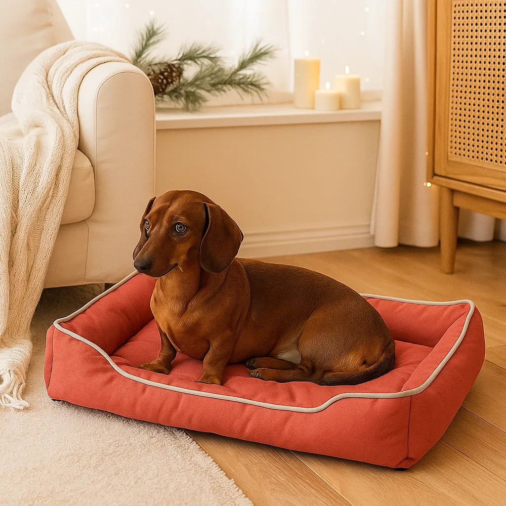 Wasserfestes Hundebett für drinnen &amp; draußen | Robust, abwaschbar &amp; pflegeleicht