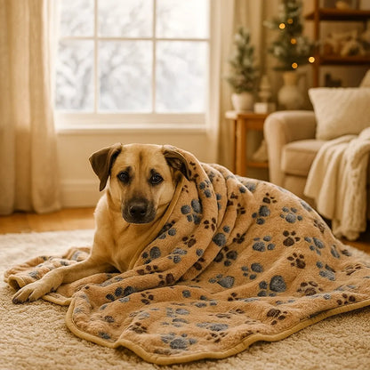 Hundedecke aus Fleece | Weiche, waschbare Kuscheldecke für Hunde