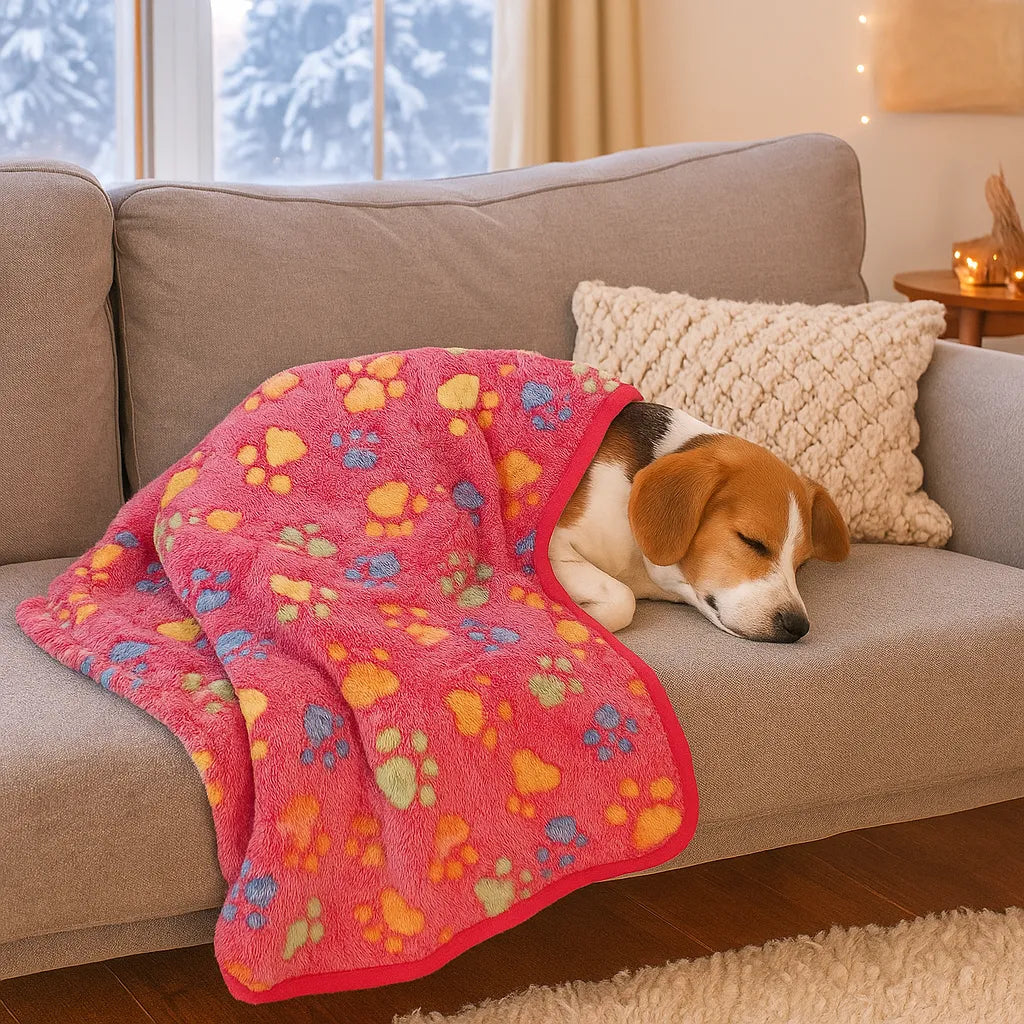 Hundedecke aus Fleece | Weiche, waschbare Kuscheldecke für Hunde