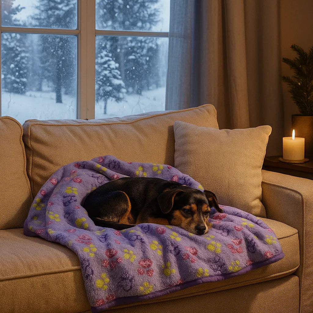 Hundedecke aus Fleece | Weiche, waschbare Kuscheldecke für Hunde