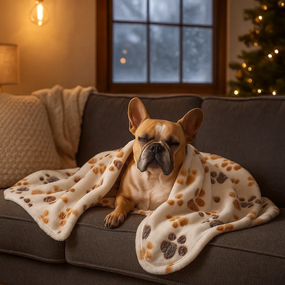 Hundedecke aus Fleece | Weiche, waschbare Kuscheldecke für Hunde