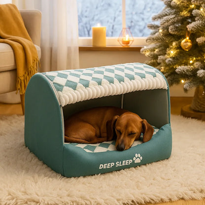 Hundebett aus Arctic Fleece | Weiches Kuschelnest für Hunde, atmungsaktiv &amp; warm