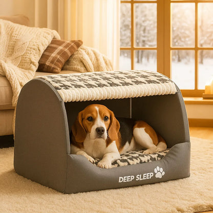 Hundebett aus Arctic Fleece | Weiches Kuschelnest für Hunde, atmungsaktiv &amp; warm