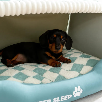 Hundebett aus Arctic Fleece | Weiches Kuschelnest für Hunde, atmungsaktiv &amp; warm