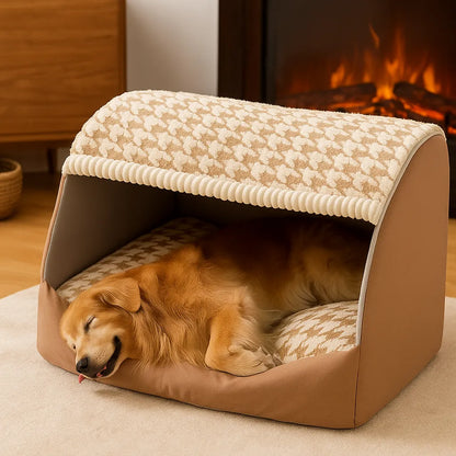 Hundebett aus Arctic Fleece | Weiches Kuschelnest für Hunde, atmungsaktiv &amp; warm