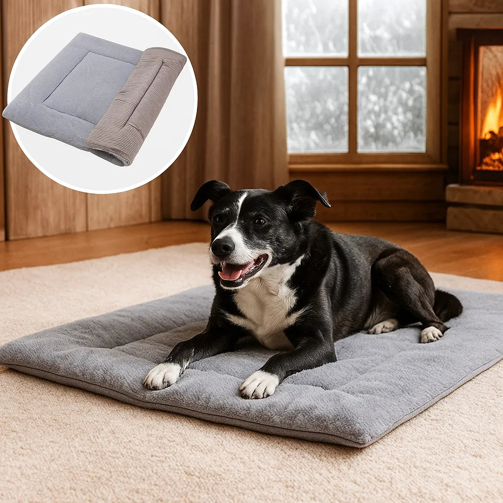 Hundebett waschbar | Rutschfestes &amp; warmes Kuschelbett für Zuhause &amp; unterwegs