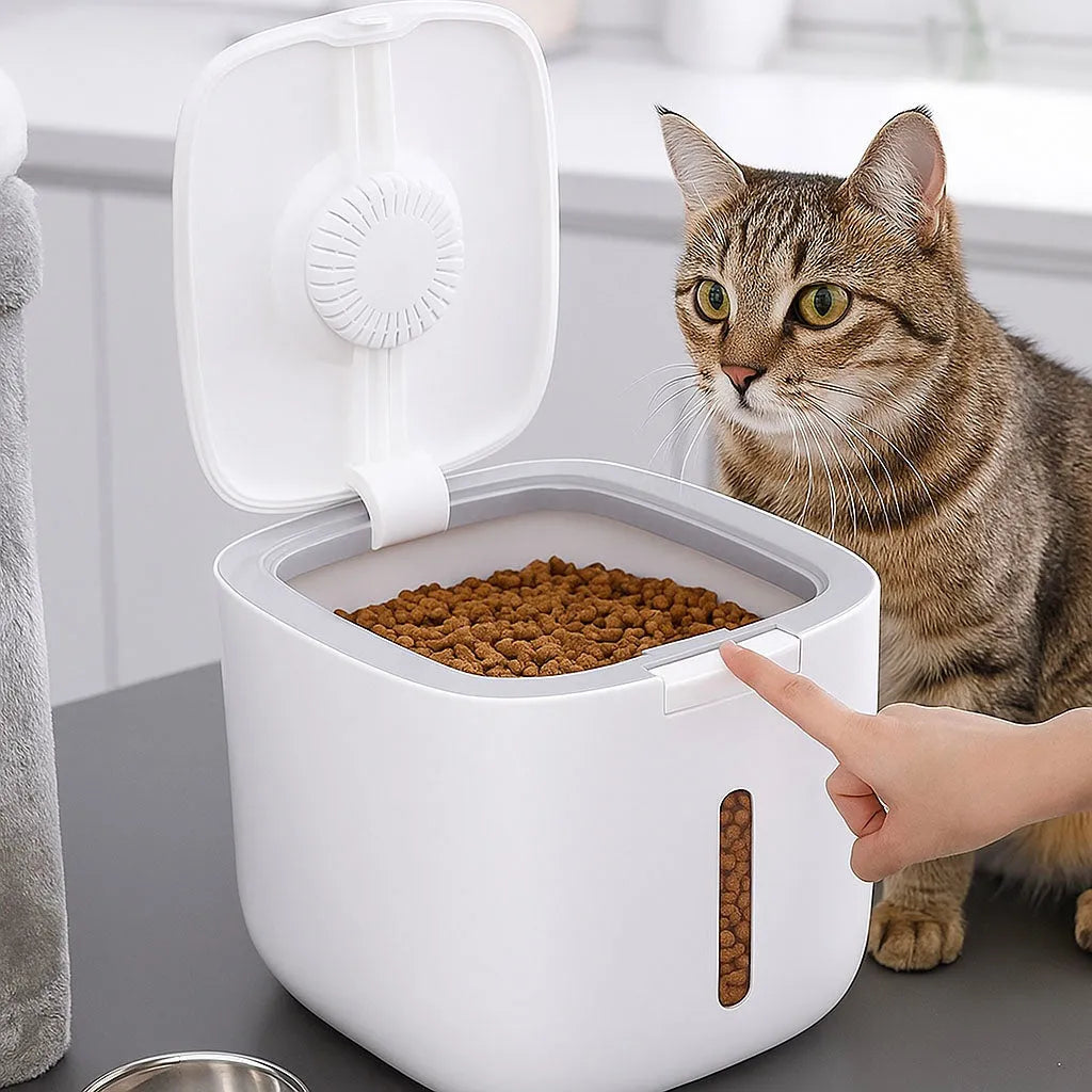 Futtertonne Katze luftdicht | Katzenfutterbox für Trockenfutter