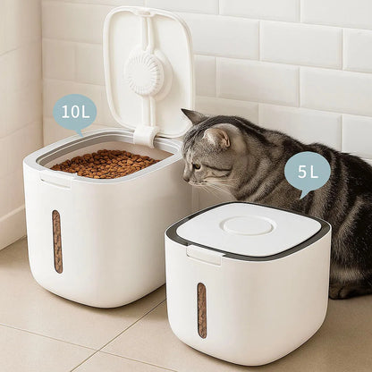 Futtertonne Katze luftdicht | Katzenfutterbox für Trockenfutter