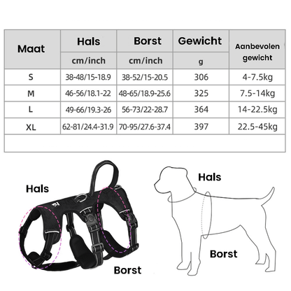 Reflektierendes Hundegeschirr Anti-Zug &amp; Komfort