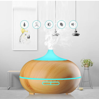 Luftbefeuchter mit Aromatherapie, LED-Licht und Ultraschall-Technologie