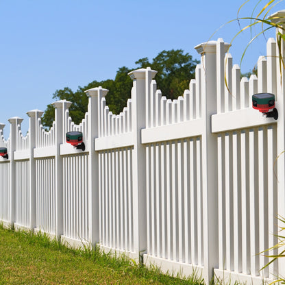Solarbetriebene Bewegungsmelder-Stroboskoplampe mit 360° Sensor, 13 Sounds, IP65 Wasserdicht – Umweltfreundlicher Stinktier-Vertreiber für Haus &amp; Garten