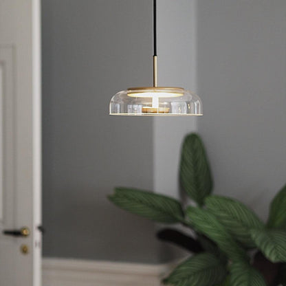 Moderne Pendelleuchte - Messing &amp; Glas