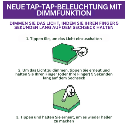 Interaktive Sechseckige LED Wandbeleuchtung