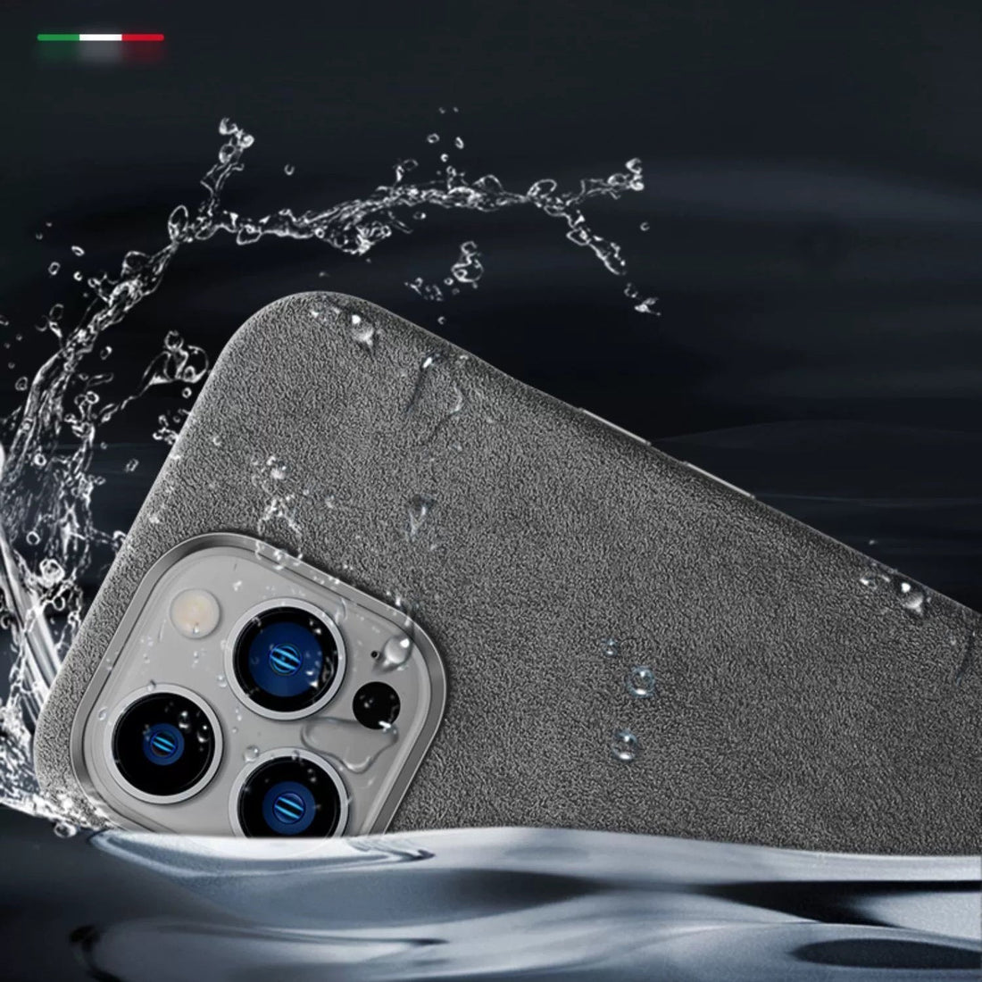 Italienische Alcantara Magnetische Hülle für Iphone