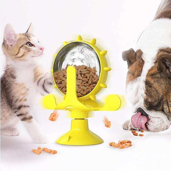Interaktiver Leckerli-Spender für Katzen &amp; Hunde