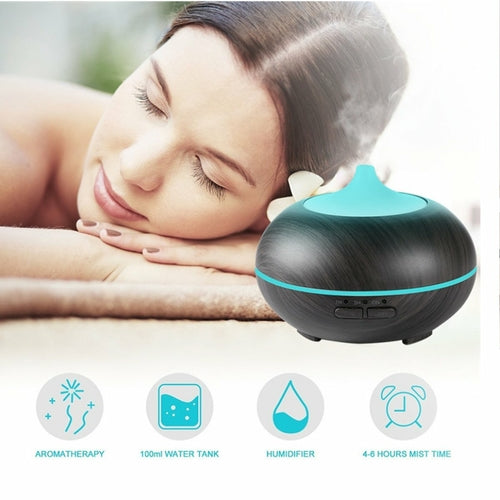 Luftbefeuchter mit Aromatherapie, LED-Licht und Ultraschall-Technologie