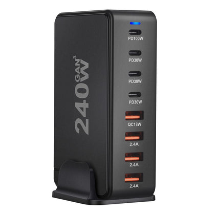 240W GaN 8-Port USB-C Ladegerät