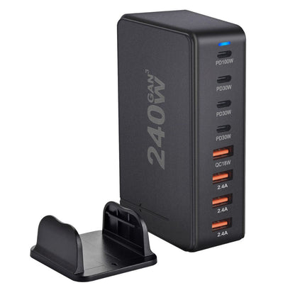 240W GaN 8-Port USB-C Ladegerät