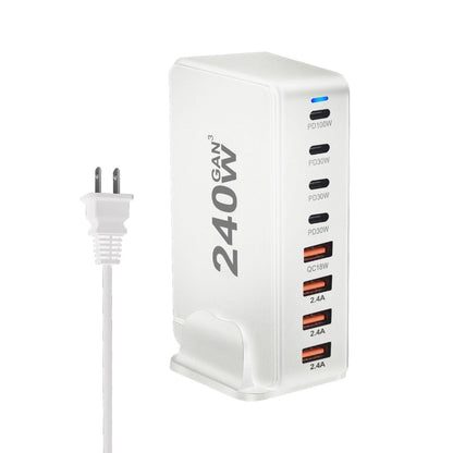 240W GaN 8-Port USB-C Ladegerät