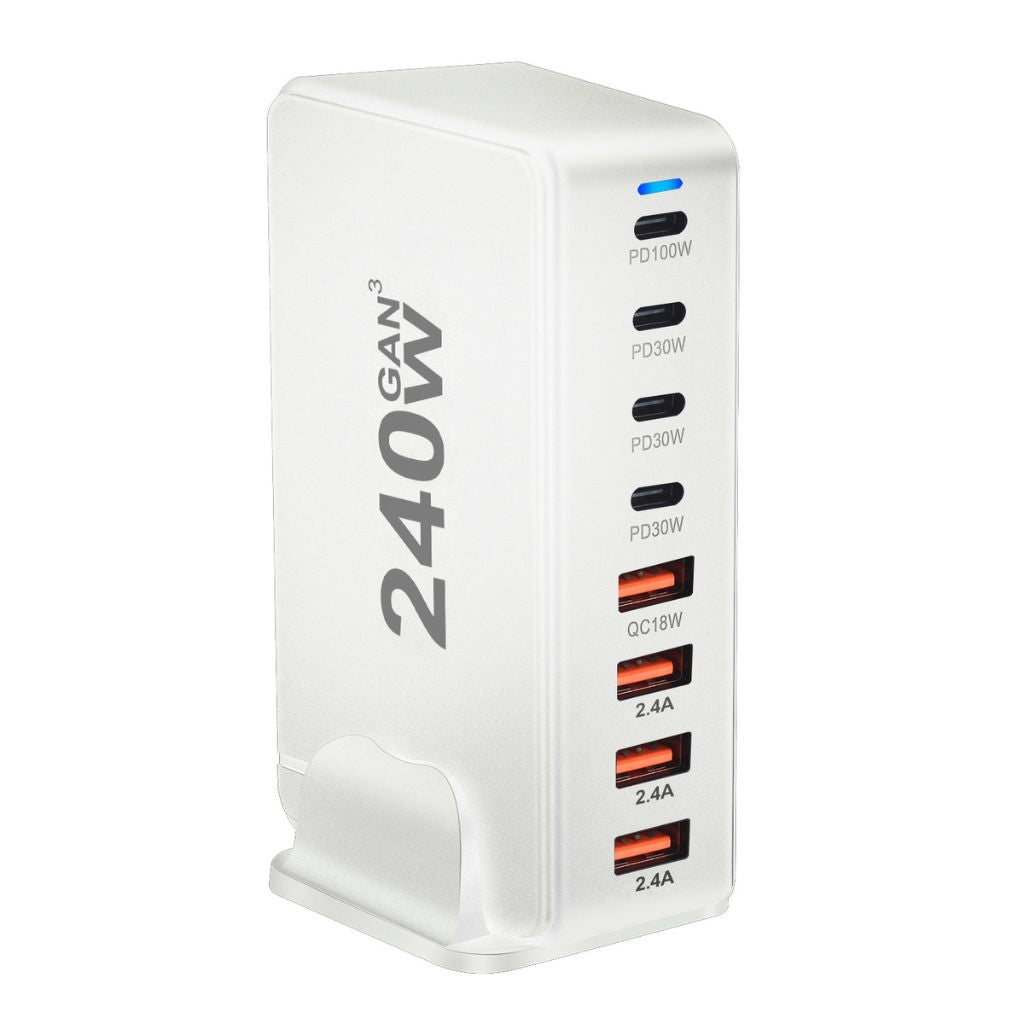 240W GaN 8-Port USB-C Ladegerät