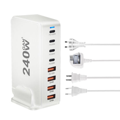 240W GaN 8-Port USB-C Ladegerät