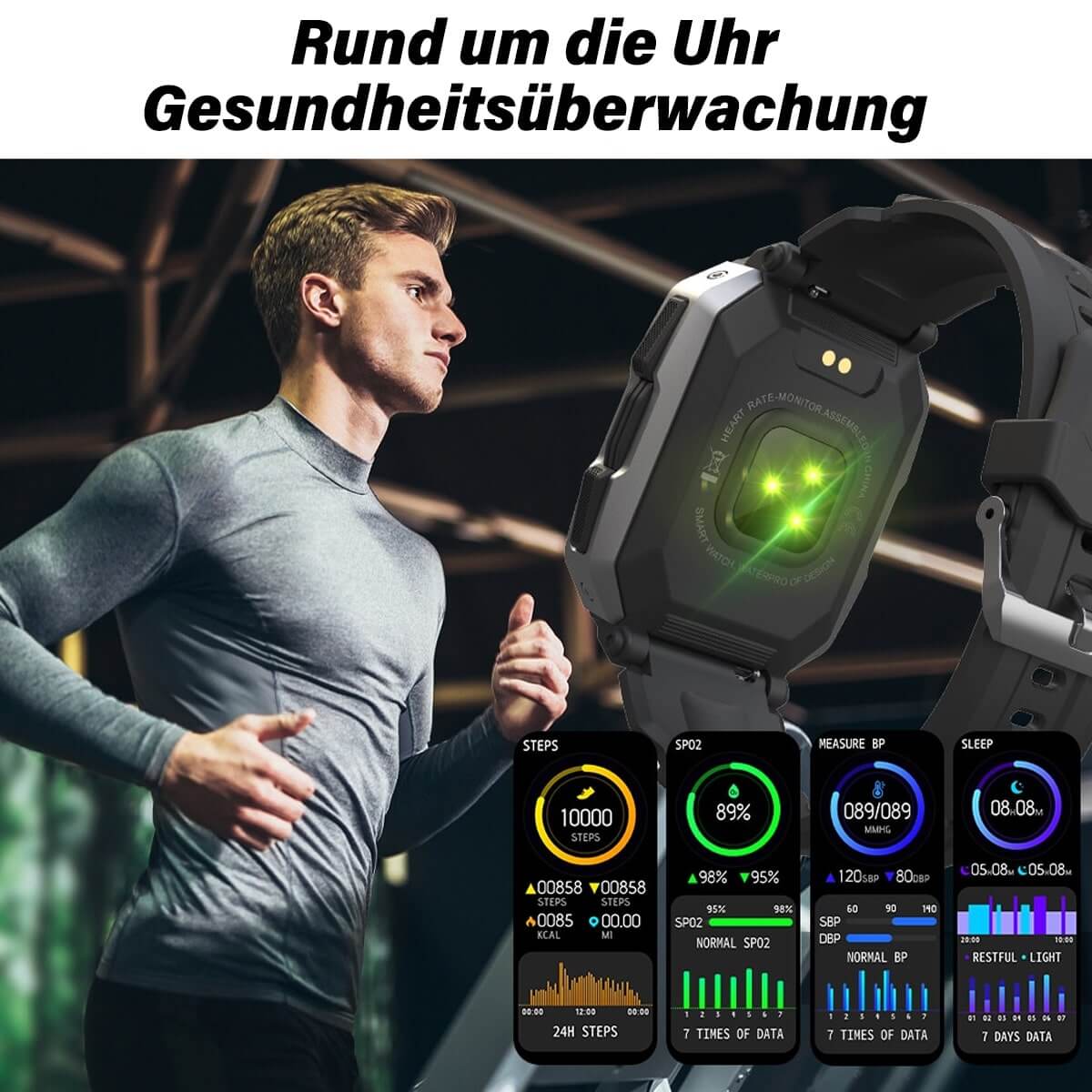 Robuste Smartwatch mit AMOLED-Display
