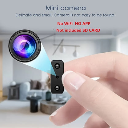 Mini-Kamera Full HD Ultra-Kompakt | Mikro-Kamera mit Loop-Aufnahme auf SD-Karte