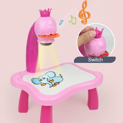 Kinder LED Zeichenprojektor mit Musik - Kreativ Set