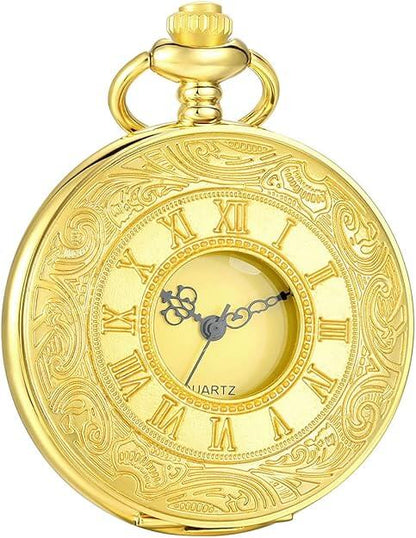 Elegante Vintage Taschenuhr mit Kette