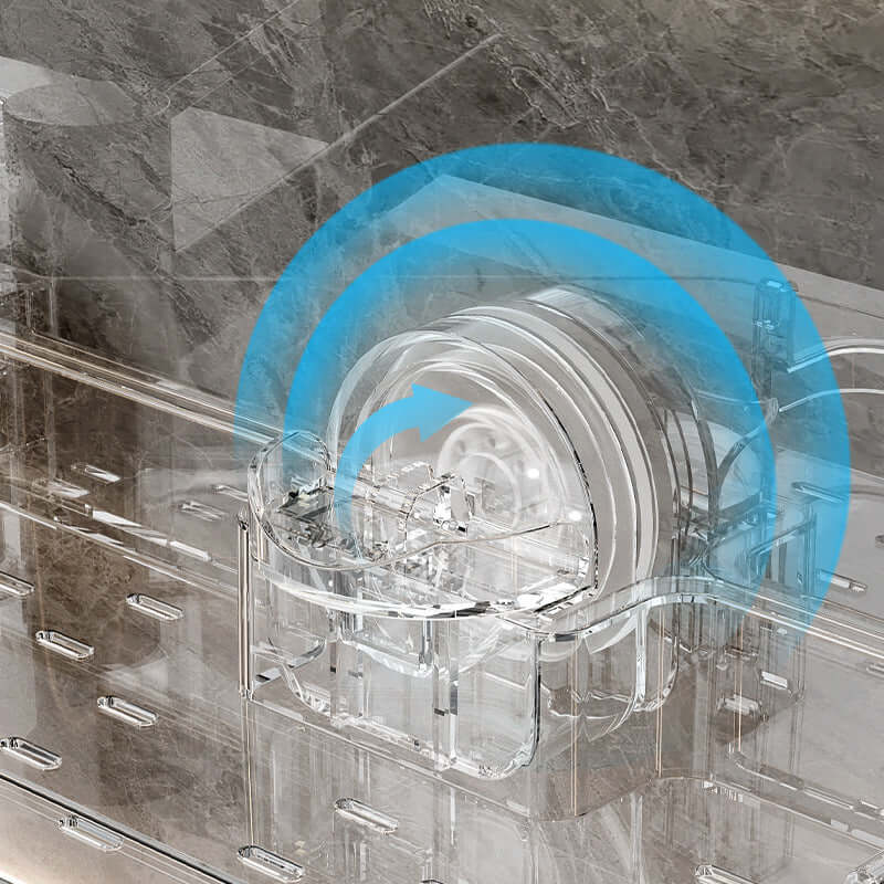 Klappbares Badregal mit Saugnäpfen