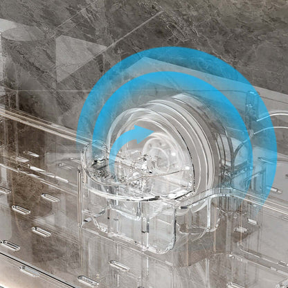 Klappbares Badregal mit Saugnäpfen