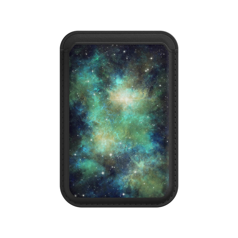 Interstellar Oase | Leder Geldbörse mit MagSafe