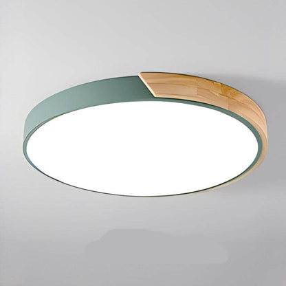 LED Deckenleuchte Holz Rund Modern