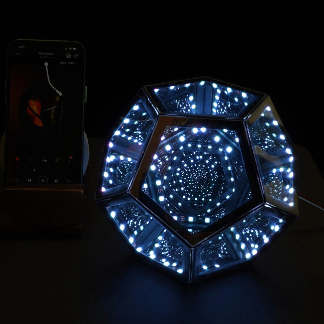 Infinity Dodekaeder Magic Tischlampe