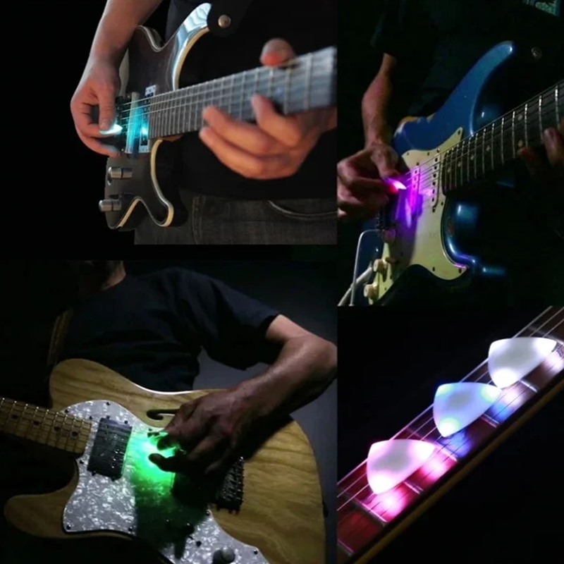 Licht an Gitarre Pick