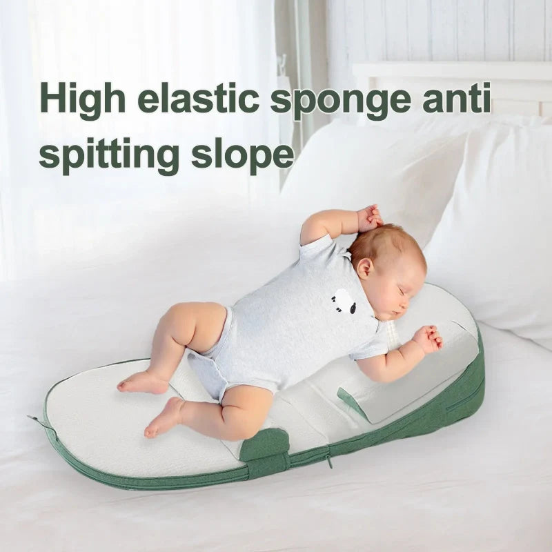 Baby Wedge Seitenschläferkissen Bett Reflux Anti-Roll Neugeborenenbett