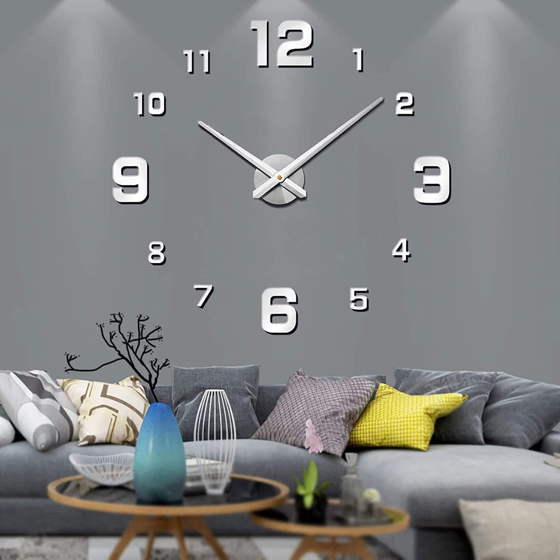 Moderne Statement-Wanduhr mit einzigartigem Design für Wohn- und Bürodeko