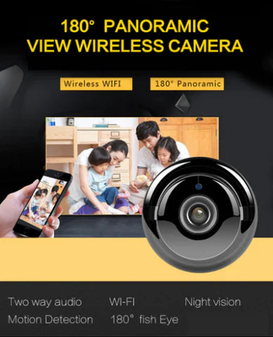 Mini-WiFi-Kamera 1080P HD – Nachtsicht IR &amp; Haussicherheit