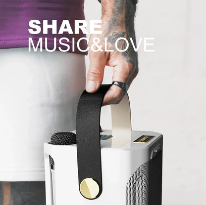 Hochleistungs tragbarer Bluetooth Karaoke Lautsprecher mit wiederaufladbarem Akku für den Innen- und Außenbereich