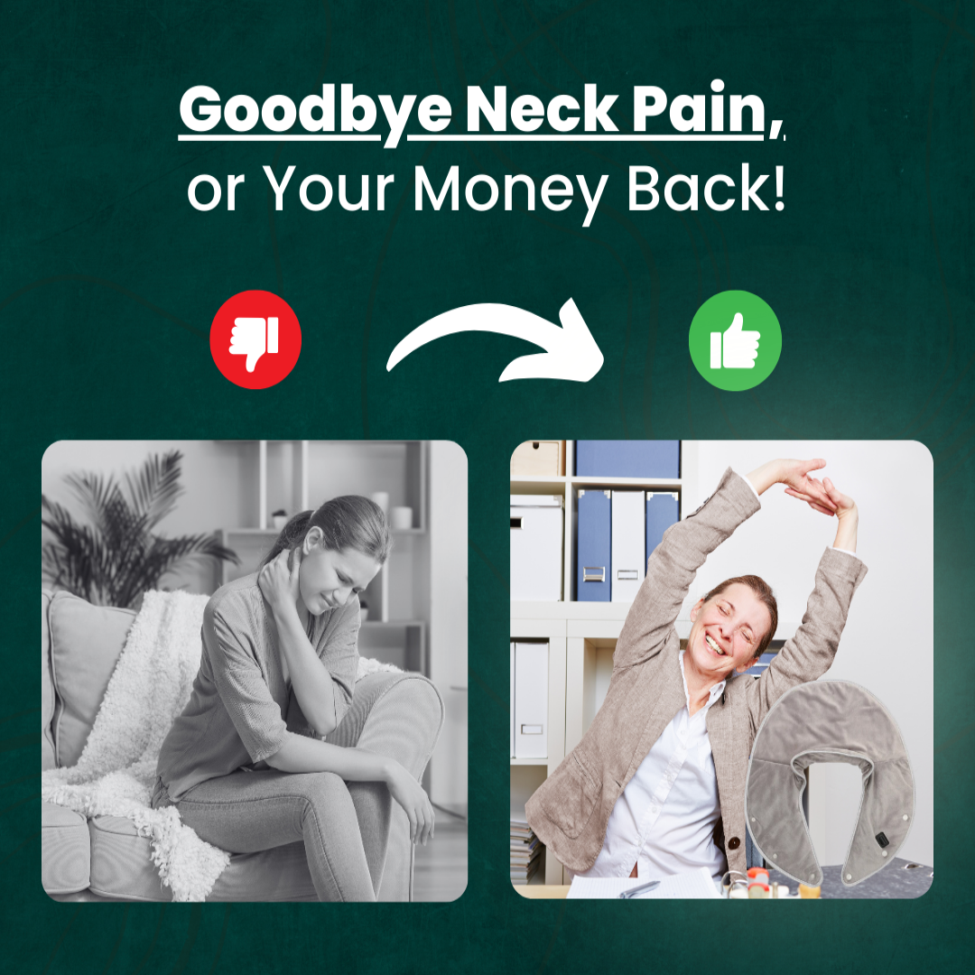 Nackenheizkissen &amp; Massager | Wärme für Nacken und Schultern zur Muskelentspannung | Einstellbare Optionen zur Stresslinderung | Zielgerichtete Nackenschmerzen und Entspannung
