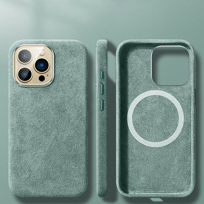 Italienische Alcantara Magnetische Hülle für Iphone