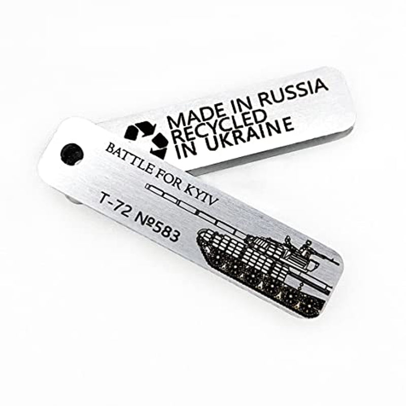 Ukrainischer brutaler Militär-Schlüsselanhänger