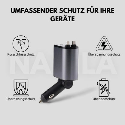 Zelara - Lade alle deine USB- und Lightning-kompatiblen Geräte während der Fahrt auf